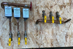 COMPLETE BOILER DISTRIBUTION MANIFOLD -  3 HONEYWELL 24 VOLT ZONE VALVES FOR PEX
