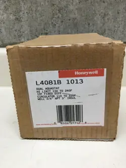 HONEYWELL L4081B 1013 DUAL AQUASTAT