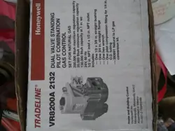 TRADELINE VR8200 2132 DUAL VALVE STANDING PILOT COMBINATION GAS CONTROL