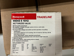 HONEYWELL MOTORIZED VALVE V8043-E-1012