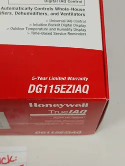 NEW HONEYWELL TRUE IAQ DIGITAL IAQ CONTROL DG115EZIAQ HUMIDISTAT