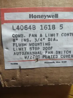 L4064B1618 HONEYWELL 8'' COMBINATION FAN LIMIT SWITCH NOS