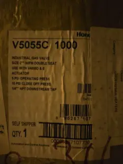 HONEYWELL V5055C1000 INDUSTRIAL GAS VALVE