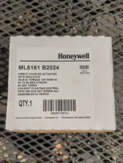 HONEYWELL ML6161B202 ML6161B2024 24V DIRECT-COUPLED