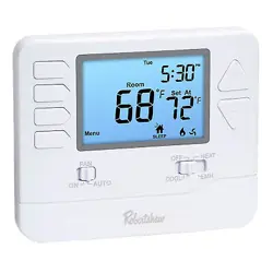 ROBERTSHAW RS8210 NON-PROGRAMMABLE MULTI-STAGE 2H/1C WALL THERMOSTAT