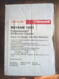 NEW HONEYWELL R8184M1051 PROTECTORELAY OIL BURNER CONTROL R8184M 1051  S5