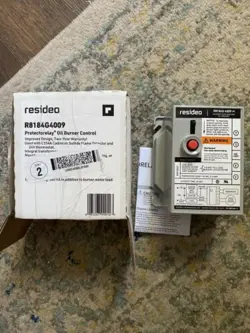 RESIDEO R8184G4009 PROTECTORELAY OIL BURNER CONTROL HONEYWELL HYDRONIC BASEBOARD