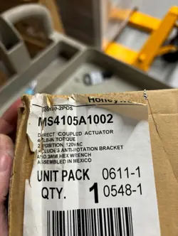 HONEYWELL MS4105A1002 ACTUATOR