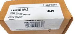 L4006E1042 HONEYWELL AQUASTAT CONTROLLER HIGH LIMIT, 130 TO 270°F, 54 C TO 132 C
