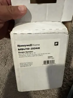HONEYWELL M847D-ZONE/U REPLACEMENT MOTOR FOR ARD AND ZD ZONE DAMPERS, 24V