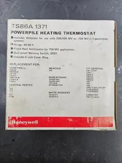 HONEYWELL TRADELINE TS86A 1371  POWERPILE HEATING THERMOSTAT
