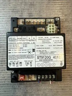 USED OEM HONEYWELL FAN CONTROL CIRCUIT BOARD ST9120G 4012
