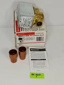 HONEYWELL V8043F1036 TRADELINE MOTORIZED VALVE