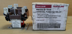 HONEYWELL TRADELINE R8222D 1014 24 VOLT GENERAL PURPOSE SWITCHING RELAY DPDT