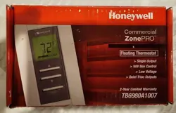 NEW HONEYWELL TB6980A1007 COMMERCIAL ZONEPRO FLOATING THERMOSTAT 24 VAC