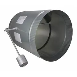 IO HVAC CONTROLS BYPASS DAMPER,HORIZONTAL,ROUND,10