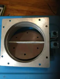 8” ROUND WITH 10” SQUARE ALUMINUM FRAME DAMPER & HONEYWELL LIMIT SWITCH’S SETUP