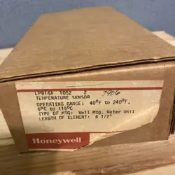 HONEYWELL - LP914A-1052-2- PNEUMATIC INSERTION TEMPERATURE SENSOR 40F-240F
