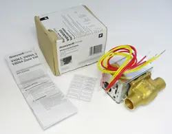NEW! -  HONEYWELL V8043E1012 ELECTRIC MOTORIZED ZONE VALVE,  24V, 3/4
