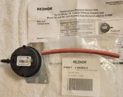REZNOR 196653 PRESSURE SWITCH HONEYWELL 195316 FOR TR & SOME FE & BE HEATERS NOS