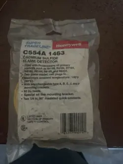 HONEYWELL C554A 1463 CADMIUM SULFIDE FLAME DETECTOR NEW