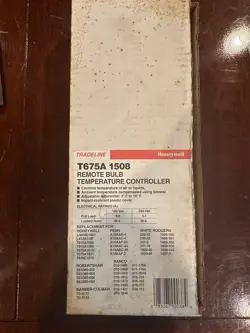 TRADELINE HONEYWELL T675A 1508 REMOTE BULB TEMPERATURE CONTROLLER - NOS