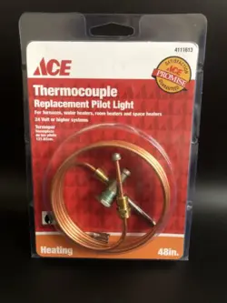 ACE THERMOCOUPLE REPLACEMENT PILOT LIGHT 4111613 GAS HEATING 48