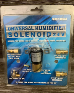 UNIVERSAL HUMIDIFIER SOLENOID 24V - UHS24 APRILAIRE/GENERAL/HONEYWELL/SKUTTLE