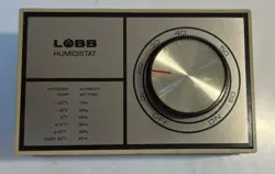 VINTAGE H808B1152 HONEYWELL LOBB HUMIDISTAT 50VA AT 24 VAC SINGLE DIAL CONTROL