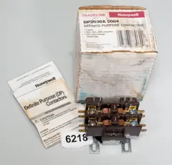 HONEYWELL DP2030A5004 DEFINITE PURPOSE CONTACTOR 2 POLE 24V COIL