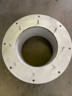 MAXON BURNER OP2 445-487 REFRACTORY LINED DISCHARGE SLEEVE