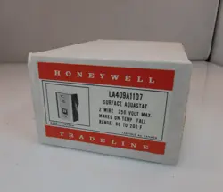 NEW HONEYWELL LA409A1107, LA409A 1008 SURFACE AQUASTAT CONTROL