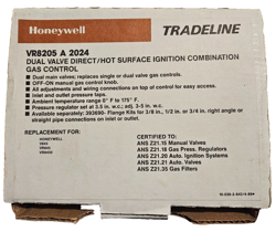 HONEYWELL VR8205A2024 GAS VALVE NEW!