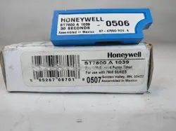BRAND NEW HONEYWELL ST7800A1039 30 SECOND PURGE TIMER - SOLD AS INDIVIDUA1 PIECE