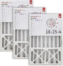 HONEYWELL HOME 16X25X4 MERV 8, AC FURNACE AIR FILTER, 3 PACK...