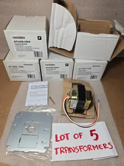 5 UNIVERSAL MOUNT HVAC TRANSFORMER, AT140A1042, 120/140V PRIMAR, 24VAC SECONDARY