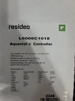RESIDEO L6006C1018 AQUASTAT CONTROLLER