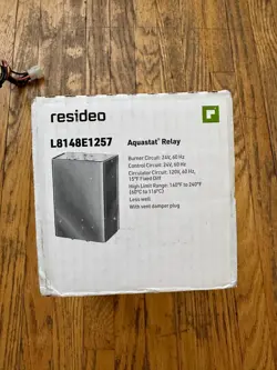 LIKE NEW HONEYWELL  L8148E1257/U HIGH LIMIT AQUASTAT RELAY