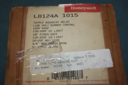 L8124A1015 HONEYWELL HIGH LIMIT AQUASTAT RELAY HYDRONIC BOILER BURNER CONTROL