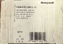 HONEYWELL V8043E1061/U MOTORIZED VALVE 24V 3/4″ ID SWEAT NOS
