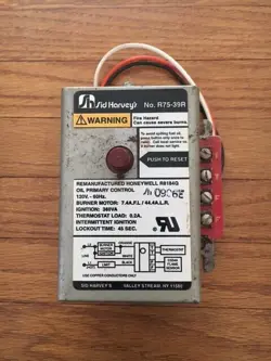SID HARVEY'S R75-39R PRIMARY CONTROL HONEYWELL R8184G
