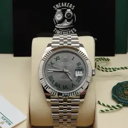 ROLEX DATEJUST 41 126334 WIMBLEDON FLUTED JUBILEE NEW 2025 COMPLETE FULL SET