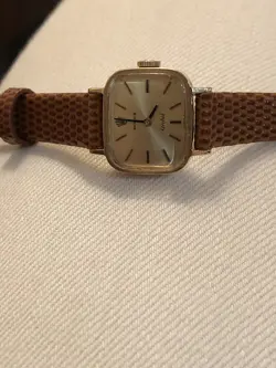 VINTAGE ROLEX 18K ORCHID WATCH , GENUINE W BOX