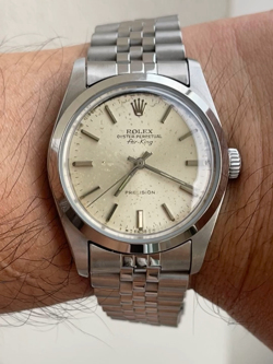 *READ FULL INFO *ROLEX AIR KING DIAL +NO BRAND CASE & SWAPPED MOVEMENT SWISS ETA