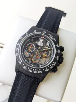 GENUINE ROLEX DAYTONA COSMOGRAPH SKELETON CONCEPT CARBON BLACK  45 PIECES CHRONO