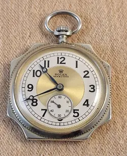 OLD VINTAGE ROLEX MARCONI  POCKET WATCH ,ULTRA RARE