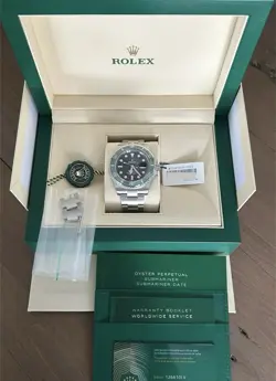 2024 ROLEX SUBMARINER 126610LV STARBUCKS SILVER OYSTER BRACELET WITH GREEN BEZEL