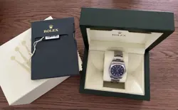 ROLEX AIR-KING OYSTER PERPETUAL REF. 114200 34MM BLUE DIAL