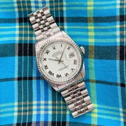 1991 ROLEX DATEJUST - 16234 - WHITE ROMAN DIAL