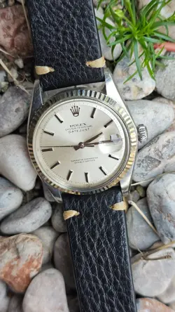 VINTAGE ROLEX DATEJUST 1601 SILVER DIAL MEN'S AUTOMATIC WATCH 1973